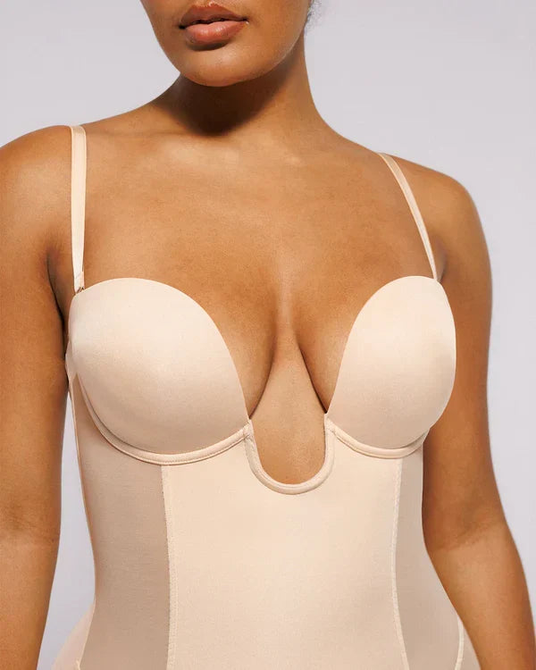 Trovyaa™ MeshSmooth-Deep Plunge Bodysuit