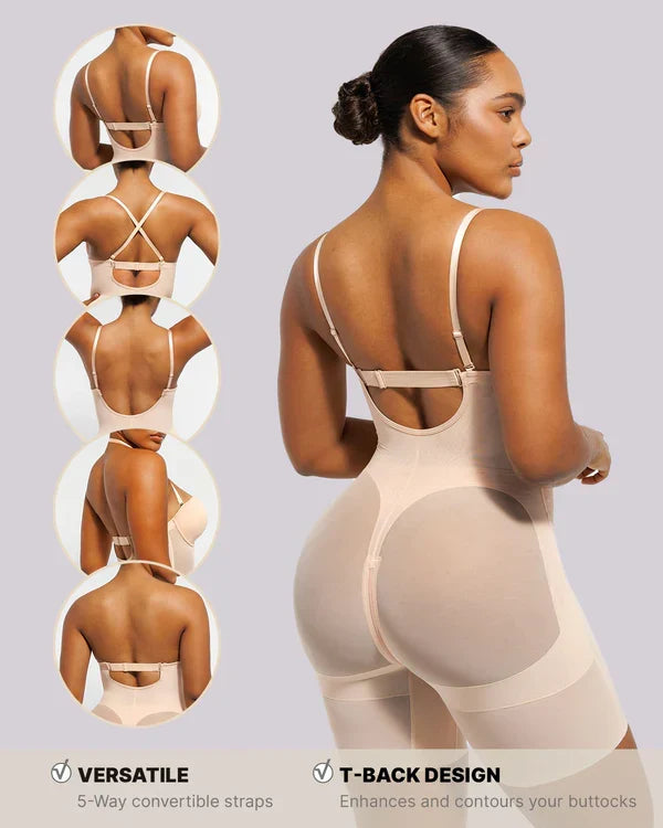 Trovyaa™ MeshSmooth-Deep Plunge Bodysuit