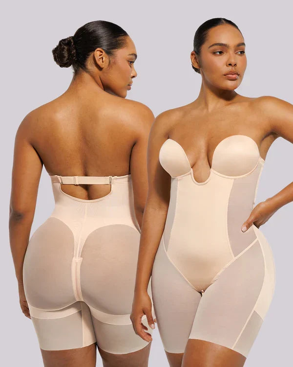 Trovyaa™ MeshSmooth-Deep Plunge Bodysuit